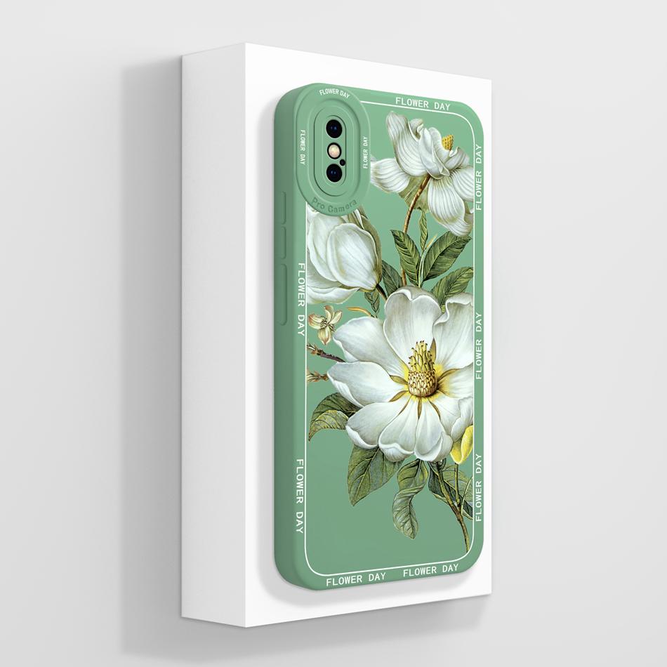 

For iPhone X XS Max Case Oil Painting Bumper Soft Liquid Silicone Anti Drop Phone Cases For iPhoneX iPhoneXS XSMax Back Cover iPhone XS