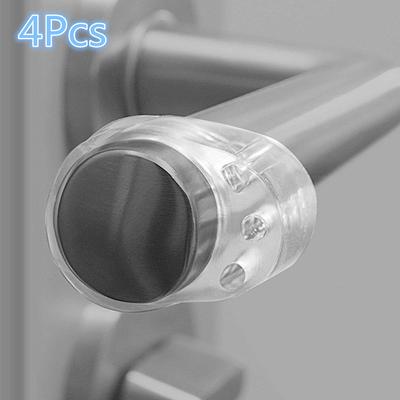 1/2/4 Stücke Türstopper Transparent PVC Türgriff Puffer Wandschutz Türklinke Stoßstange Wände Möbel Schutz