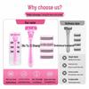 6-Layer Women's Razor: Shaver & Epilator with Stainless Steel Washable Blade Head.