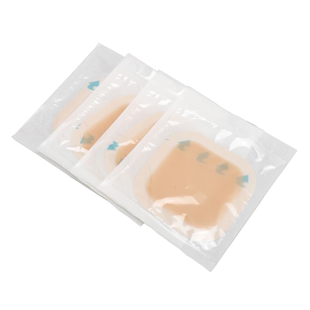 4pcs Hydrocolloid Wound Dressing Ultra Thin Self Adhesive Fast Healing Waterproof Bedsore Wound Dressing for Bedsore
