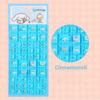 Sanrio Hello Kitty Cartoon 3D Square Stickers Anime Phone Laptop Luggage Decoration Creative DIY Rhinestone Decal Kids Toys Gift