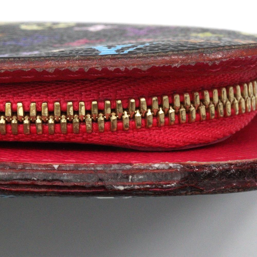 Louis Vuitton Portefeiulle Unsolit Purse M93754 Grenard Black / Pink Monogram Multicolor Women Used