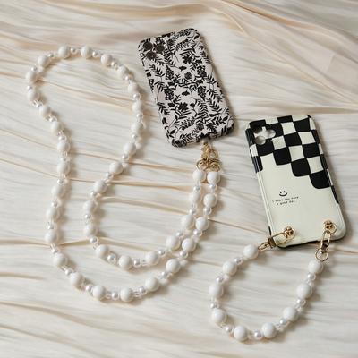 Nouvel accessoire de téléphone portable, chaîne Anti-perte, lanière perlée universelle, cou d'épaule, sangle de téléphone portable, chaînes de boîtier