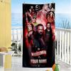 Wrestlemania Customizable Name Beach Towel Soft Durable Quick-Dry Portable for SwimmingBeachCamping Travel Beach AccessoriesGym