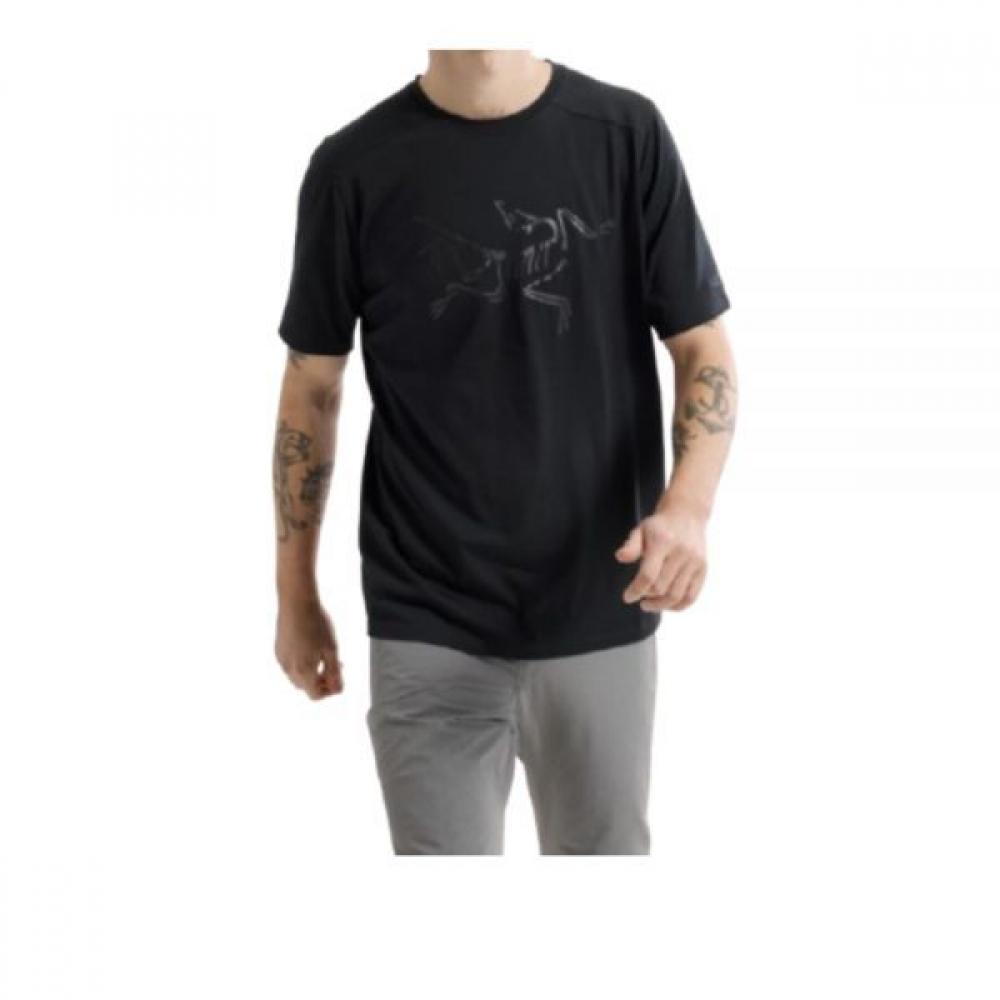 Arc Teryx 25 Ionia Merino Wool Logo Ss Shirt M  atpsM06796blk Black/S (around 95)