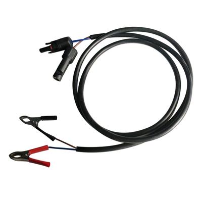 Solar Panel Connector Cable 3.3ft Waterproof PVC Quick Connect with Battery Clamps for Solar Power