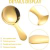 Lusofie 7PCS Gold Short Handle Spoons, Mini Gold Spoons, Mini Scoops for Candy, Coffee, Tea, Sugar, Dessert