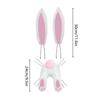 Hangable Bunny Butt with Ears Bunny Wreath Attachment Easter Front Door Wreath Attachment for Spring Holiday Party Indoor