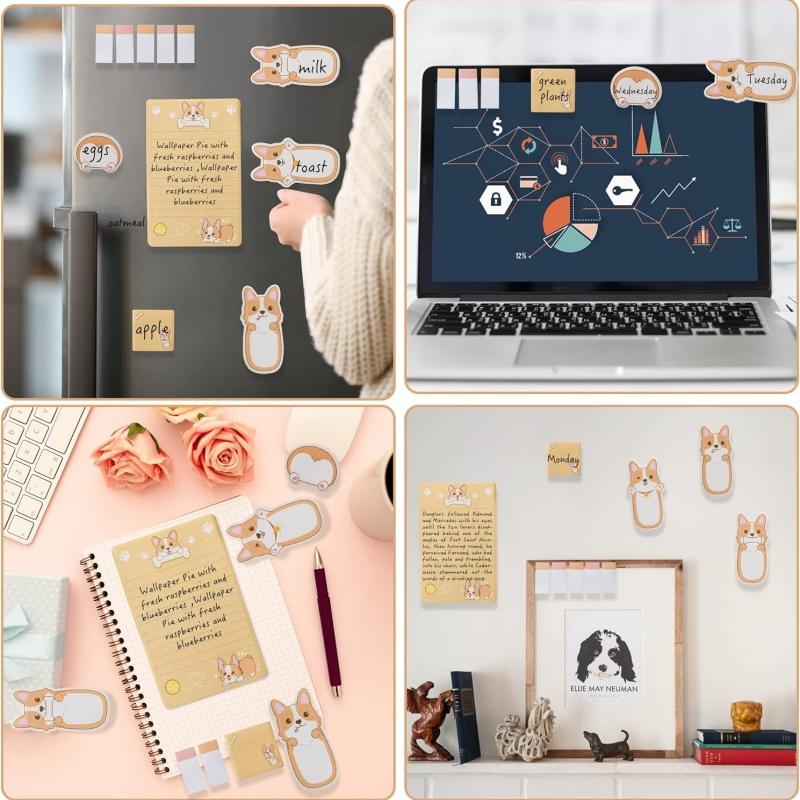 Large Cartoon Sticky Notes Set Blackboard Self-Stick Note Pads Teacher Appreciation Gift Writing Memo Pads Stationery