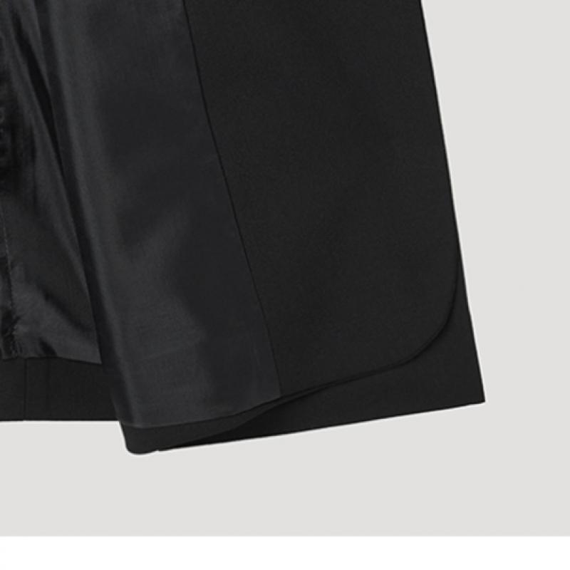 [shs Miss] Single Breasted Slim Set Up Jacket Swsjkp22060 Bk