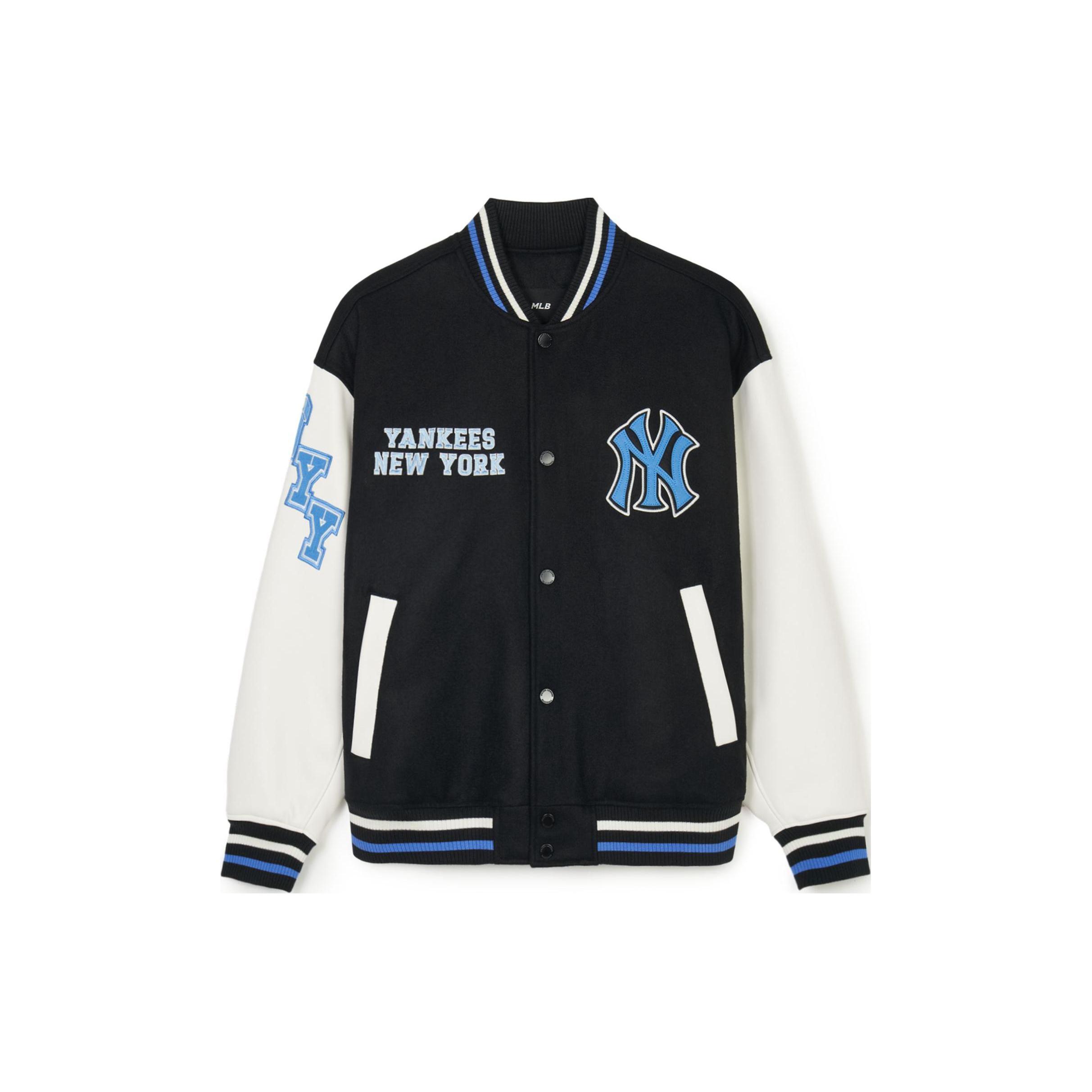 MLB SS24 New York Yankees Baseball Jacket Unisex Black 3AJPV0241-50BKS XS