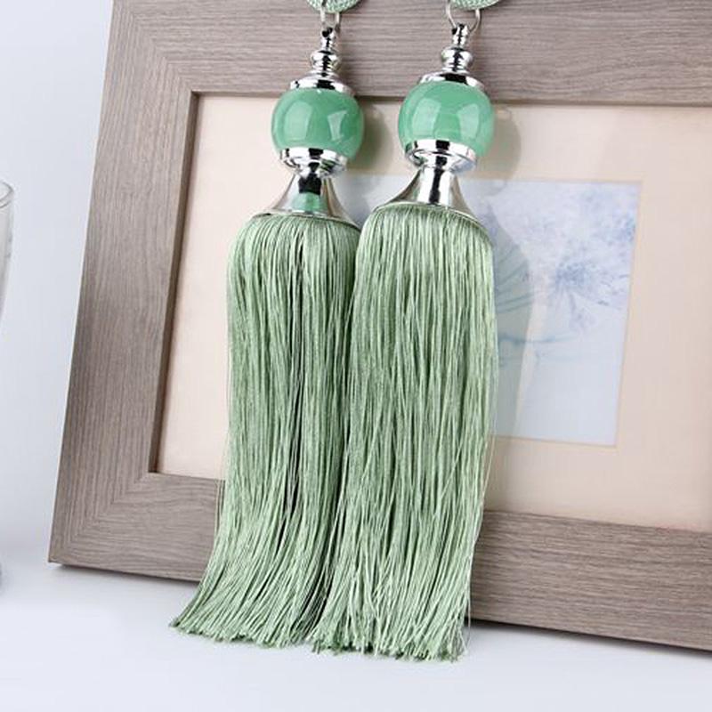 1 Par Gardinbånd Duskel Krystallkule Tau Holdbacks Frynser Gardinholder Spenne Tau Dekor Romtilbehør