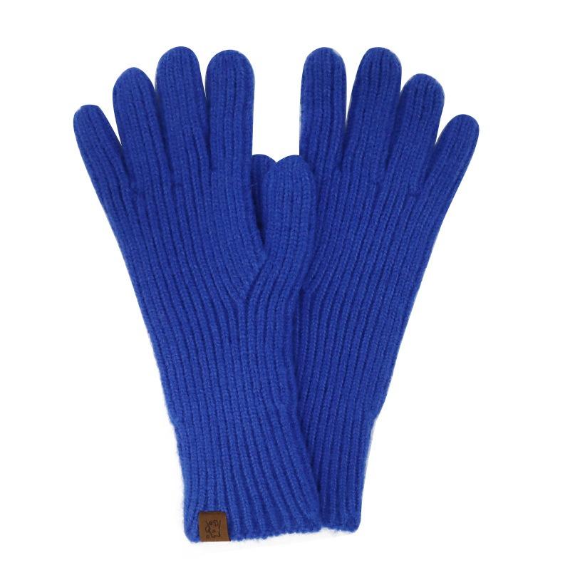 Knitted Gloves Candy Color Extended Finger Gloves Outdoor Warm Cold Cycling Winter Gloves