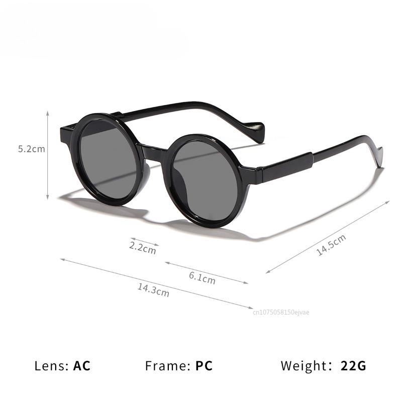 Colorful Retro Round Frame Sunglasses Fashion Rainbow Gradient Women Men Shades Retro Sun Glasses Uv400 Designer Sunglasses