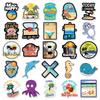 50 Ocean Series Animal Stickers: Cute, Waterproof for Decorating Cups, Journals, and Luggage