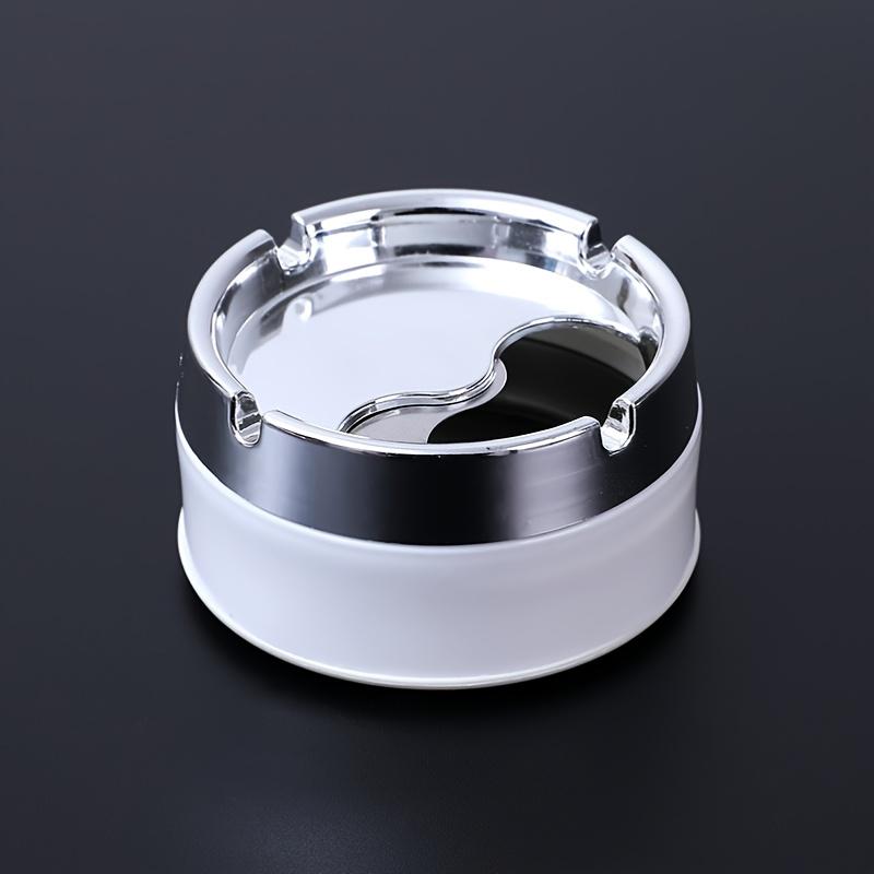 Stainless Steel Ashtray with Lid, Suitable for Creative, Personalized, Windproof, Thickened and Fashionable Homes and Hotels