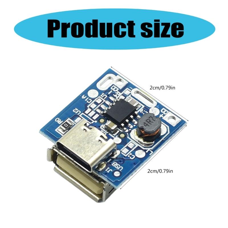 Pack of 10pcs 5V Step Up Board for Lithium Battery Charging Protections with Build-in Intelligent Temperature Control