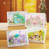 Magnetic Photo Frame Building Blocks Capybara Wedding Shop Church Figure Model Assembled Mini Brick Toys For Kids Santa Gift