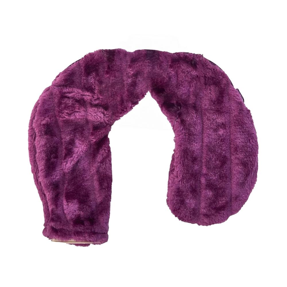 K Collection Plain 1.1L Fluffy Neck & Shoulder Hot Water Bottle