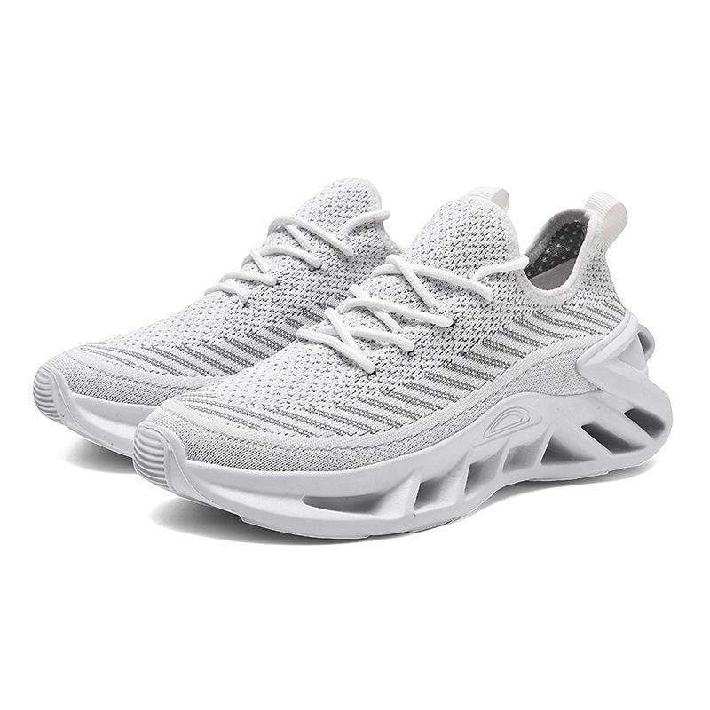 New hollow twist thick-soled fly-woven mesh, light and breathable casual sports couple shoes, men's and women's four-season shoes
