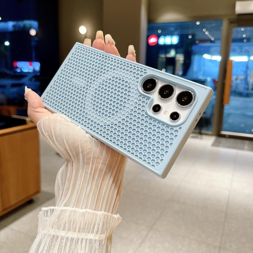 Heat Dissipation Hole For Magsafe Case For Samsung S26 S25 S24 S23 FE S22 Plus Ultra Magnetic Wireless Charge Hard Cover