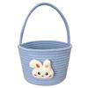 Cartoon Rabbit Storage Basket Soft Cotton Rope Organizer Rabbit Decoration Basket Lightweight Easter Gift Bag For Living Room