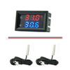 1pc Mini Direct Current 4-28V Digital Thermometer Double Display Detectors Snowmobile Candle Temperature Car Thermom