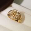 1pc Exquisite Religious Virgin Mary Inlaid Shiny Cubic Zirconia Ring for Women Hip-hop Trend Daily Wear Couple JewelryGood Product
