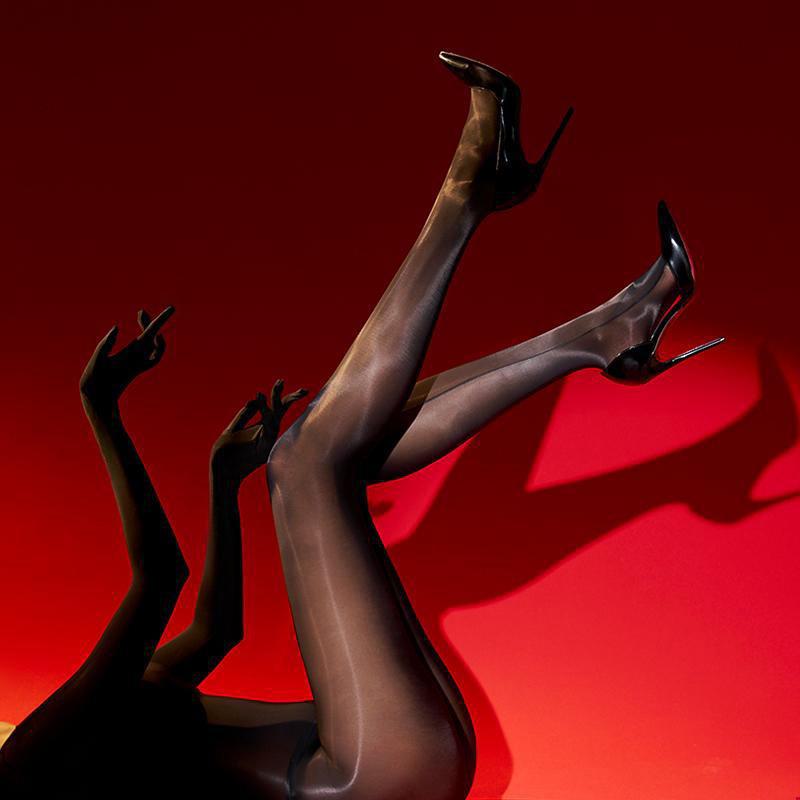 Seamless 8D Catwoman Jumpsuit with Five-Finger Full Coverage Stockings