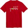 Motorcycle Biker 1N23456 Bike Gear Shift TShirt Heartbeat Gear Shift 1 Up 5 Down SuperMoto Biker T Shirt Top Tee