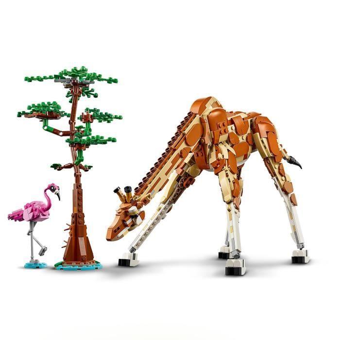 LEGO® Creator 31150 3-in-1 Safari-Wildtiere-Spielset mit Tierfiguren, Giraffe, Gazellen und Löwe