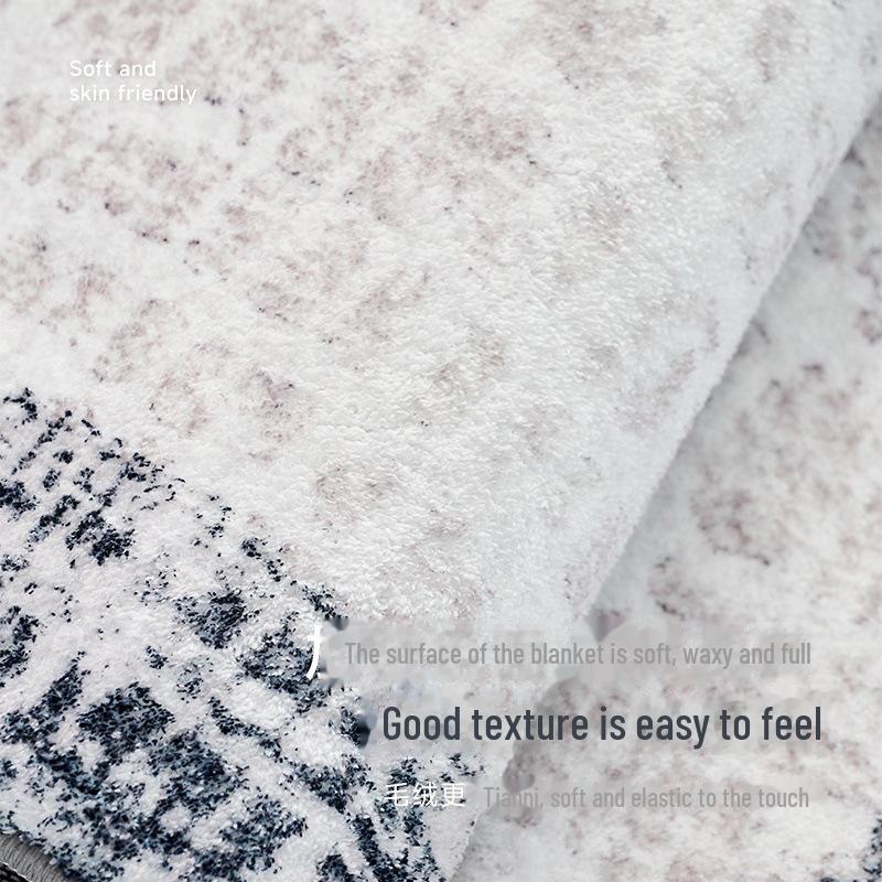 2024 Italian Living Room & Bedroom Imitation Cashmere Carpet - Thick, Dirt-Resistant, Low Maintenance