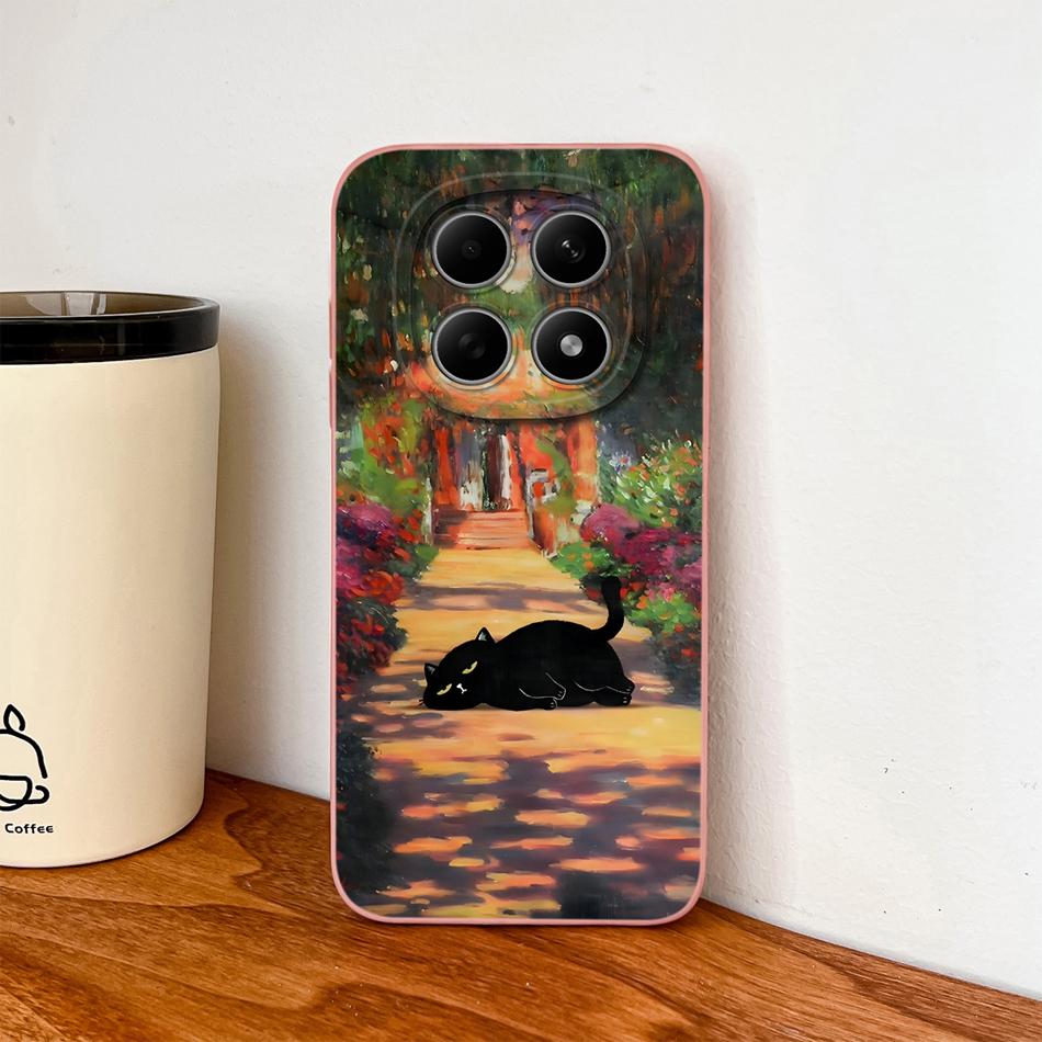 For Poco M8 Pro Case Cute Design Shockproof Phone Protector Soft Liquid Silicone High Quality Back Cover For Poco M 8 M8Pro Capa