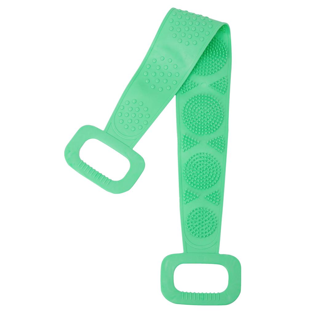 Silicone Body Scrubber Bath Brush, Exfoliating Shower Brush Bath Belt With Extra Long Strip And Handle For Easy Back Exfoliating, Rubbing Body Back