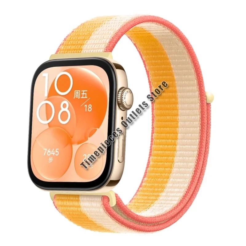 Nylon Loop Strap For Huawei Watch Fit 3 Sport Breathable Replacement Bracelet Wristband For Huawei Watch Fit 3 Belt Accessories