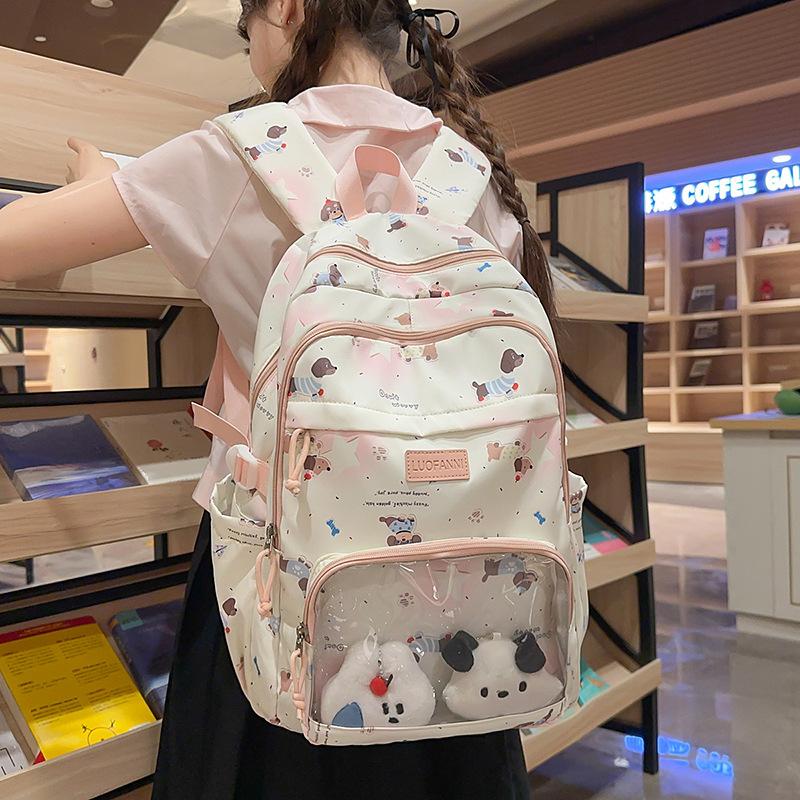 Schoolbag high value Mori small fresh backpack sweet cute girl backpack junior high school college student spine bag