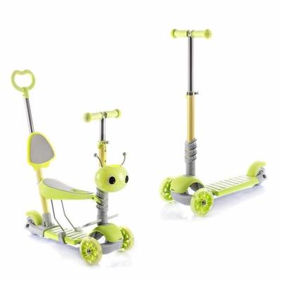 InnovaGoods 3-in-1 Evolutionary Scooter - Adjustable Handlebar and Seat - 3 Wheels - Non-slip