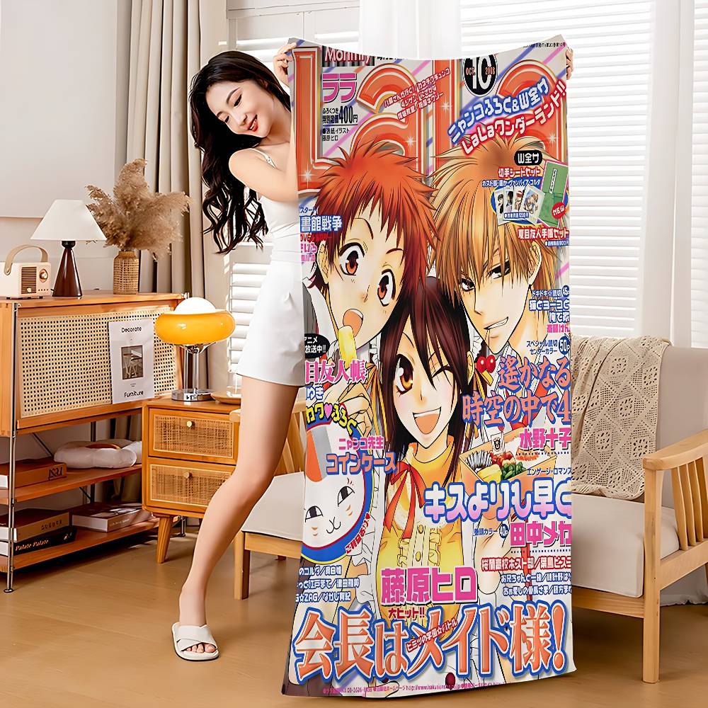 

Japanese Anime M-Maid S-Sama Microfiber Printed Beach Towel Mountain Climbing Yoga Beach Swimming Running Absorbent Soft Towel W40*H60(CM)