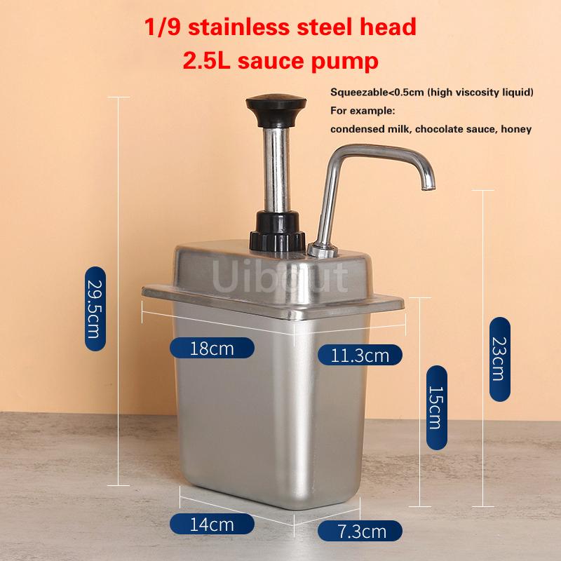 Condiment Pump Dispenser Syrup Fructose Squeeze Bottle Hand Pressed Plastic Sugar Press Sauce Pump Squeeze Milk Tea Shop Bottle