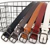 Minimalist Pu Leather Square Buckle Belt With Metal Pin Buckle For Daily Wear