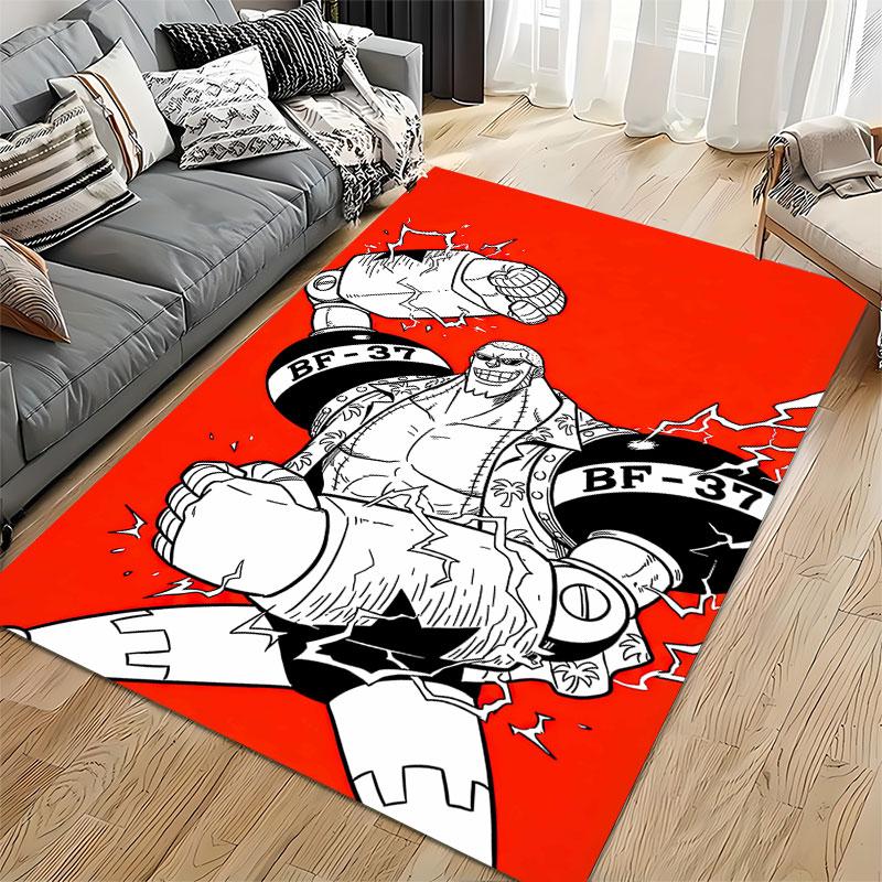 Anime-Style Robot Character Carpet suitable as a non-slip mat for the living room or bedroom sofa