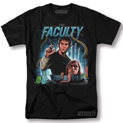 The Faculty Shirt Classic Horror Movie Vintage Graphic Design T-Shirt
