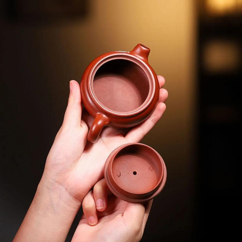 90ml Yixing Famous Small Capacity Purple Clay Teapot Handmade Tea Pot Raw Ore Dahongpao Mud Kettle Chinese Zisha Tea Set Teaware