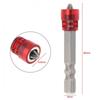2pcs S2 Tool Steel Single Cross Screwdriver Bits with Magnetic Circles and Hex Shank for Power Drill