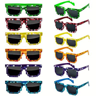 Nuovi Occhiali da Sole a Mosaico Feste di Compleanno Eccentriche Protezione UV Guida all'Aperto Viaggio Spiaggia Protezione Solare e Protezione degli Occhi
