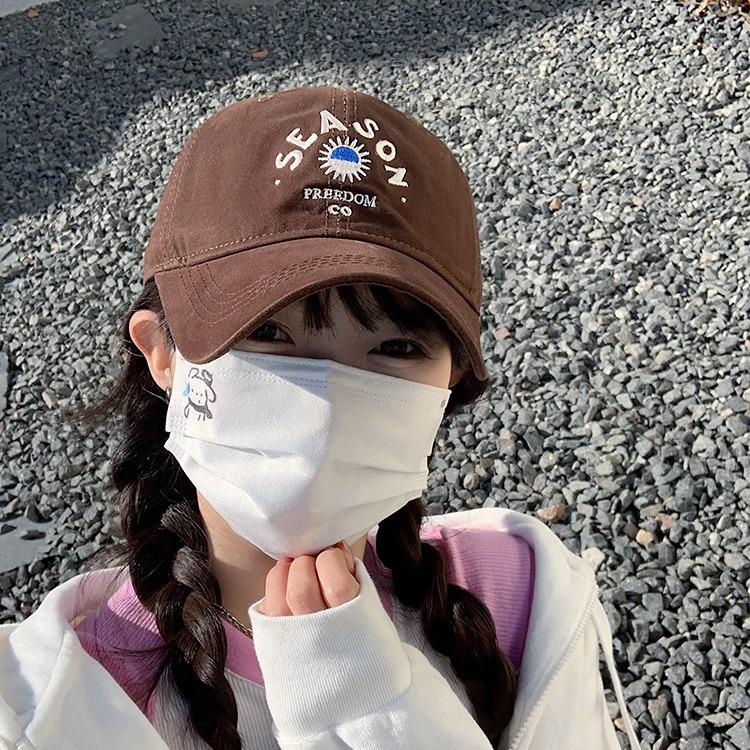 Women's Hats  New Spring and Summer Face showing Small Korean Version  Versatile Deep Top Japanese Casual Baseball Hat