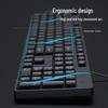 Xia Ke Silent Mechanical-Feel Wired Keyboard & Mouse Set for Desktop/Laptop Office Use