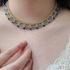 [HF]Hot Antiquity Chinese Style Beads Necklace Hanfu Accessories Ethnic Style Horse Face Skirt Decorative Jewelry Gift