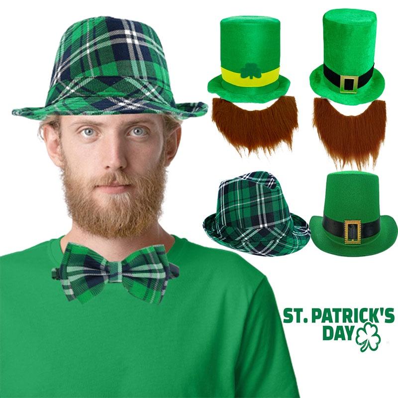 Patricks Day St Green Hats Adult Irish Leprechaun Shamrock Fancy Access Dress