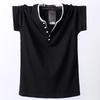 Men's 8XL Trendy V-Neck Short-Sleeve T-Shirt, Korean Style